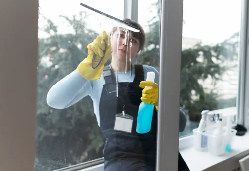 Nettoyage de vitres intérieures et extérieures à Siros
